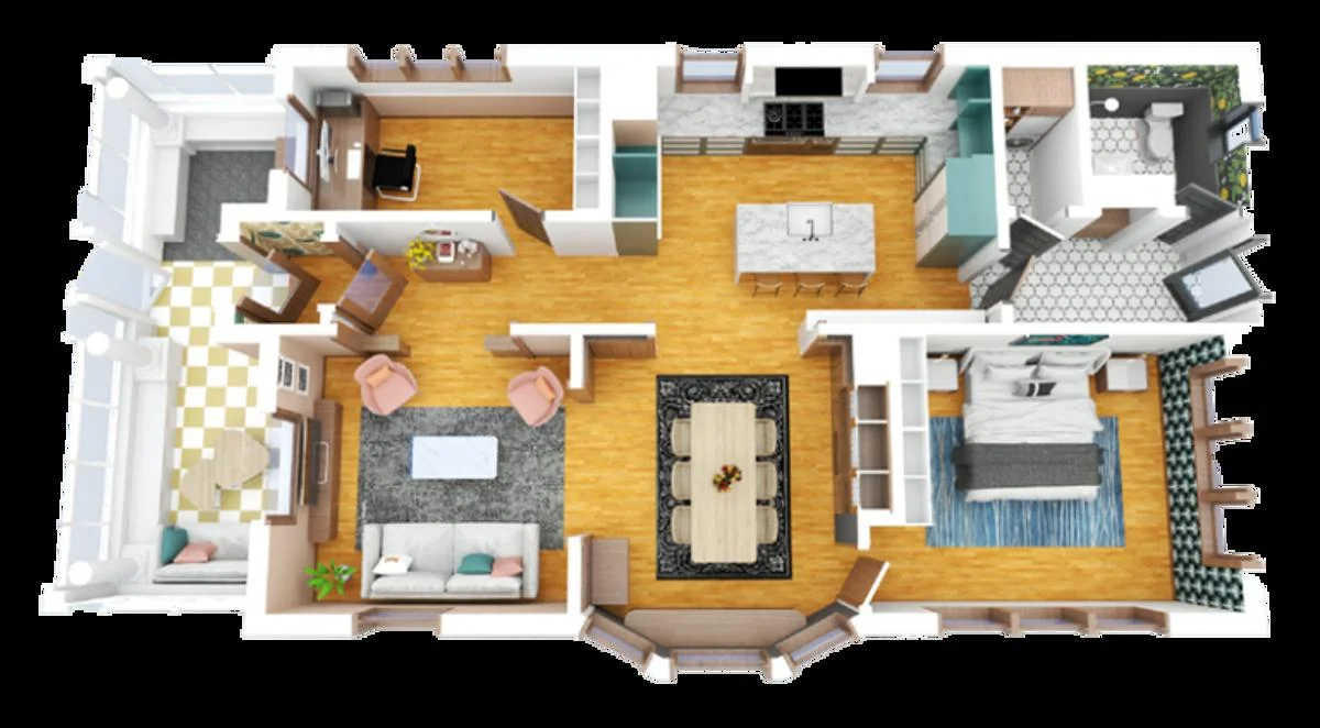 3D floor plan