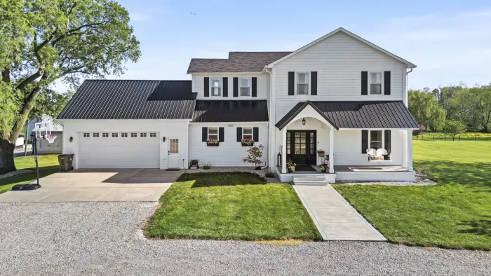 White farmhouse